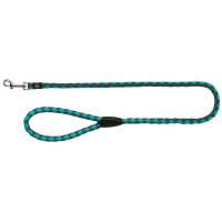 Поводок Trixie Cavo Lead для собак, плетёный, круглый, размер L-XL, 1 м/18 мм, океан/графит