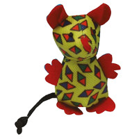 Игрушка Croci мышь Арлекино для котов, 7,5 см