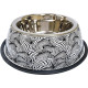 Миска Croci Animalier Zebra для собак, нержавіюча з гумовим підставою, 200 мл, 17 см