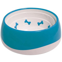 Миска Croci Tpr Bone для котів і собак, пластик, блакитна, 550 мл, 16.8 × 6 см Миска Croci Tpr Bone для котів і собак, пластик, блакитна, 550 мл, 16.8 × 6 см
