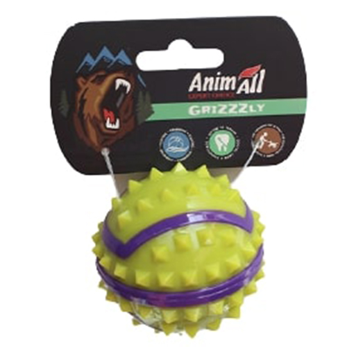 Іграшка AnimAll GrizZzly для собак, м'яч з шипами, 7 см