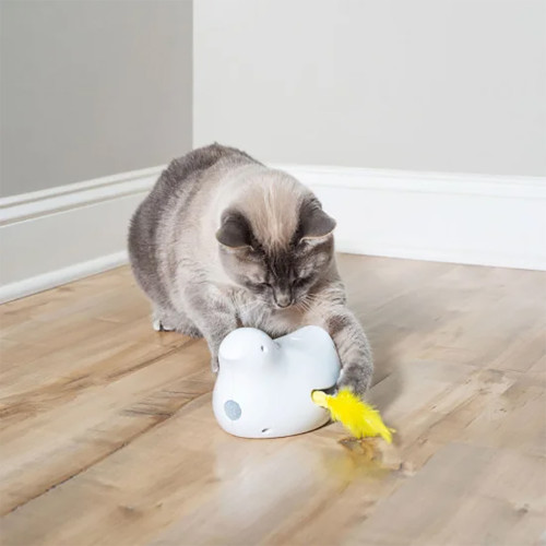 Електронна іграшка Croci Gatto качка для котів, автоматична, пластик, 7.5 см