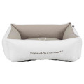 Лежак Trixie Pet's Home для собак, біло-коричневий, 80×60 см