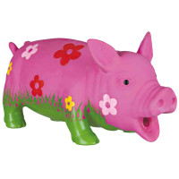 Іграшка Trixie Pig Dog Toy для собак, свиня у квітах, 20 см