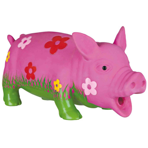Іграшка Trixie Pig Dog Toy для собак, свиня у квітах, 20 см