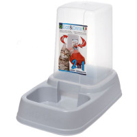 Диспенсер для воды и корма Georplast для кошек и собак, 3.7 л, 33.5×20×27.5 см