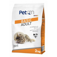 Сухий корм PetQM Cat Basic Adult with Poultry & Vegetables для котів, з птицею і овочів, 2 кг Сухий корм PetQM Cat Basic Adult with Poultry & Vegetables для котів, з птицею і овочів, 2 кг