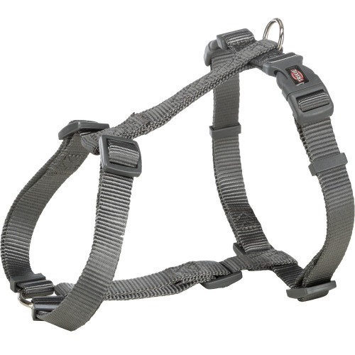 Шлея Trixie Premium H-Harness для собак, 30-44 см, 10 мм, розмір XS-S, графіт