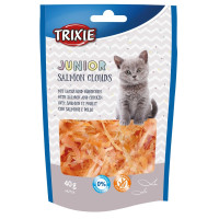 Ласощі Trixie Junior Salmon Clouds лосось курка, для котів, 40 г Ласощі Trixie Junior Salmon Clouds лосось курка, для котів, 40 г