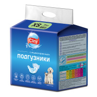 Памперси Cliny для собак і котів від 2 до 4 кг, розмір XS, 11 шт Памперси Cliny для собак і котів від 2 до 4 кг, розмір XS, 11 шт