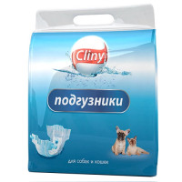 Памперси Cliny для собак і котів від 3 до 6 кг, розмір S, 10 шт Памперси Cliny для собак і котів від 3 до 6 кг, розмір S, 10 шт