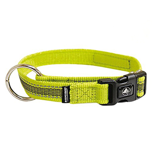 Нашийник Croci Hiking AntiShock для собак, регульований, нейлон, зелений, 3.8×65-75 см