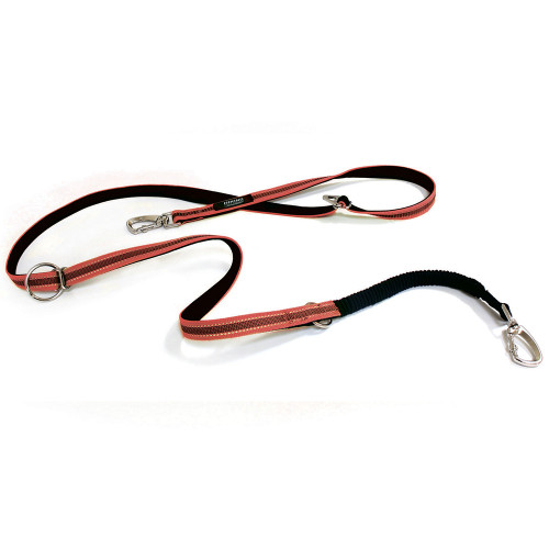 Повідець Croci Hiking AntiShock для дресирування собак, нейлон, червоний, 2.5×200 см