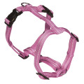 Шлея H-образна Croci Soft Reflective для собак, світловідбиваючі, нейлон, рожева, 1.5×35-50 см