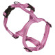 Шлея H-образна Croci Soft Reflective для собак, світловідбиваючі, нейлон, рожева, 1.5×35-50 см