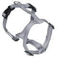 Шлея H-образна Croci Soft Reflective для собак, світловідбиваючі, нейлон, сіра, 2×50-65 см