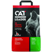 Наповнювач ультракомкующійся Cat Leader Clumping 2xOdour Attack Fresh для кішок, 5 кг Наповнювач ультракомкующійся Cat Leader Clumping 2xOdour Attack Fresh для кішок, 5 кг