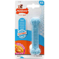 Іграшка жувальна Nylabone Puppy Chew Dental Bone XS, блакитний, для цуценят до 7 кг Іграшка жувальна Nylabone Puppy Chew Dental Bone XS, блакитний, для цуценят до 7 кг