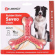 Іграшка Flamingo Rubber Flexo Saveo Triple Bone Beef, смак яловичини, для собак, 12.5 × 11 см