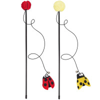 Игрушка Flamingo Cat Dangler Happy Bug,  удочка, для кошек, 4×953 см