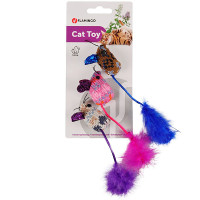 Набір іграшок Flamingo Mohaire Mouse Glamour шерстяна миша з котячою м'ятою, для котів, 3 шт Набір іграшок Flamingo Mohaire Mouse Glamour шерстяна миша з котячою м'ятою, для котів, 3 шт