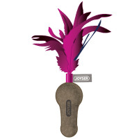 Іграшка Joyser Cat DuoBall Feather м'яч з пером, для кішок, рожевий, 15 см Іграшка Joyser Cat DuoBall Feather м'яч з пером, для кішок, рожевий, 15 см