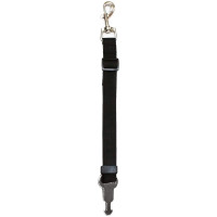 Повідець з гаком безпеки Croci Harness Safety Belt для собак, нейлон, чорний, 2.5×150 см Повідець з гаком безпеки Croci Harness Safety Belt для собак, нейлон, чорний, 2.5×150 см