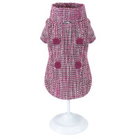 Куртка Croci Pinky Tweed для собак, зима, рожевий, S, 20 см