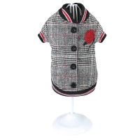 Куртка утеплена Croci Rose для собак, зима, сірий, XXL, 40 см