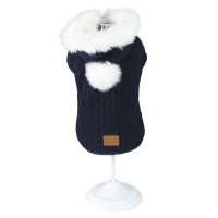 Светр Croci Cushy Blue для собак, зима, синій, 30 см Светр Croci Cushy Blue для собак, зима, синій, 30 см