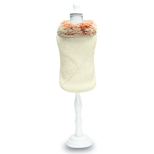 Светр Croci Mademoiselle для собак, зима, білий, S, 20 см