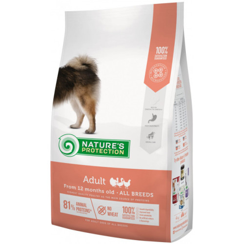 Сухий корм Natures Protection Adult All Breeds для собак всіх порід, 12 кг