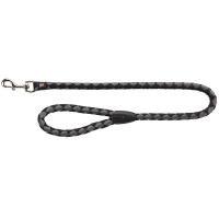 Повідець Trixie Cavo Lead для собак, плетений, круглий, розмір L-XL, 1 м/18 мм, чорний/графіт Повідець Trixie Cavo Lead для собак, плетений, круглий, розмір L-XL, 1 м/18 мм, чорний/графіт