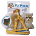 Набір нашийник з повідцем Croci Gatto Pois для котів, нейлон, 23-33×1 см/120×1 см