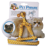 Набір нашийник з повідцем Croci Gatto Pois для котів, нейлон, 23-33×1 см/120×1 см Набір нашийник з повідцем Croci Gatto Pois для котів, нейлон, 23-33×1 см/120×1 см