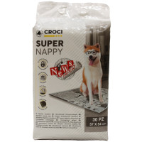 Пеленки Croci Super Nappy для собак, принт газета, 57×54 см, 60 шт