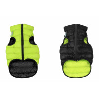 Двостороння куртка AiryVest L65 для собак, салатово-чорна