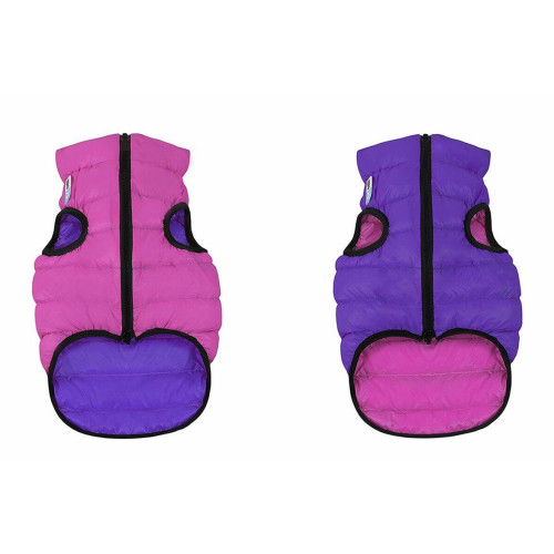 Двостороння куртка AiryVest XS30 для собак, рожево-фіолетова