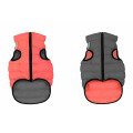 Двостороння куртка AiryVest M40 для собак, коралово-сіра