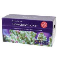 Мікро і макроелементи Aquaforest Component 1+, 2+, 3+ для морського акваріума, Баллінг-метод, 3x5 л