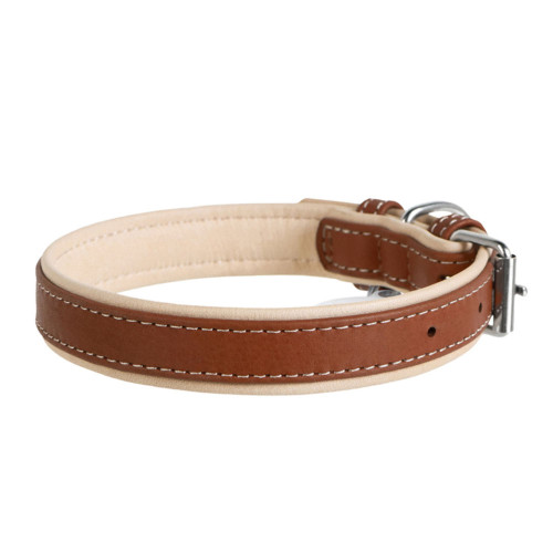 Нашийник Waudog Soft коричневий верх, ширина 20 мм, довжина 30-39 см