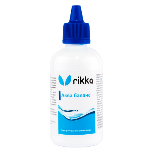 Засіб Rikka Аква баланс для догляду за водою в акваріумі, 100 мл (WT-181)