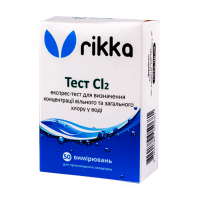 Тест Rikka Cl2 для визначення концентрації вільного і загального хлору в воді (T-112)