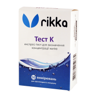 Тест Rikka Rikka До для визначення концентрація калію у воді (Т-115)