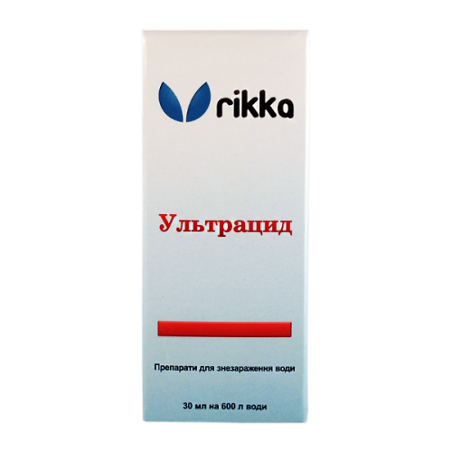 Засіб Rikka Ультрацід проти захворювань декоративних риб в прісноводних акваріумах, 30 мл (D-181)