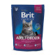 Сухий корм Brit Premium Cat Adult Chicken, для кішок, 0.8 кг