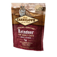Сухий корм Carnilove Cat Energy & Outdoor, для кішок, північний олень, 0.4 кг Сухий корм Carnilove Cat Energy & Outdoor, для кішок, північний олень, 0.4 кг