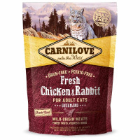 Сухий корм Carnilove Fresh Chicken & Rabbit for Adult cats, для кішок, 0.4 кг Сухий корм Carnilove Fresh Chicken & Rabbit for Adult cats, для кішок, 0.4 кг