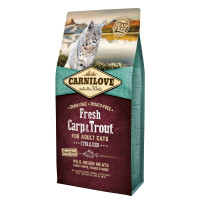 Сухий корм Carnilove Fresh Carp & Trout Sterilised for Adult cats, для стерилізованих кішок, 6 кг Сухий корм Carnilove Fresh Carp & Trout Sterilised for Adult cats, для стерилізованих кішок, 6 кг