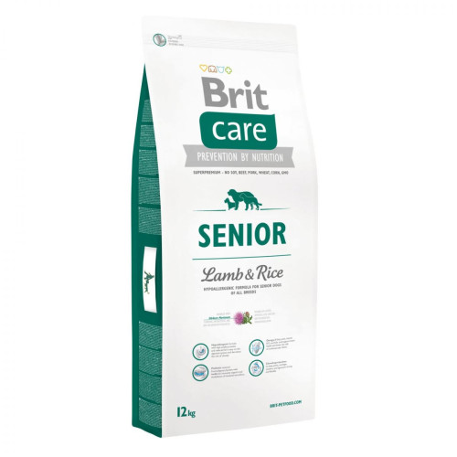 Сухий корм Brit Care Senior Lamb & Rice, для літніх собак, 12 кг